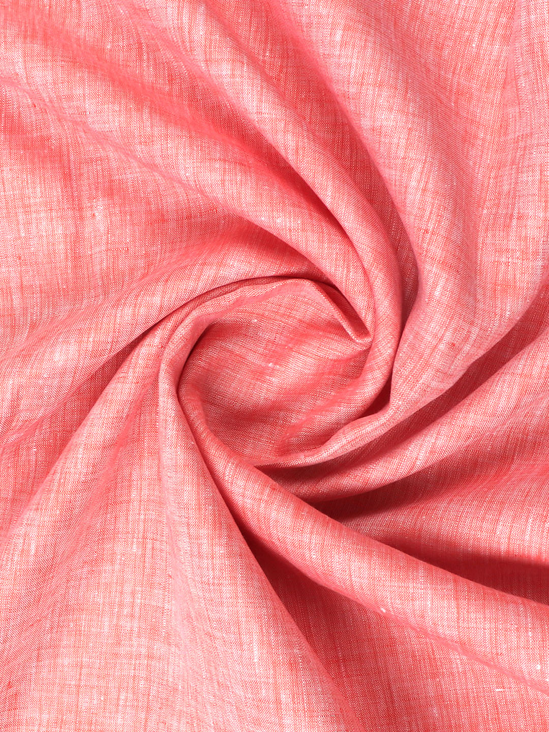 Pure Linen Colour Plain Shirt Fabric Pink Irish 8080