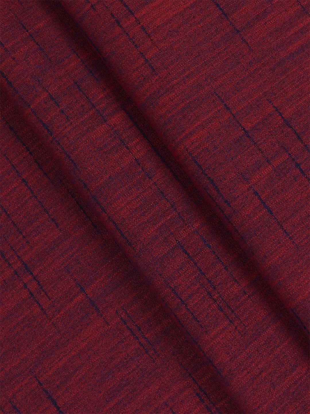 Mens Cotton Striped Shirt Fabric Maroon Vaibhav