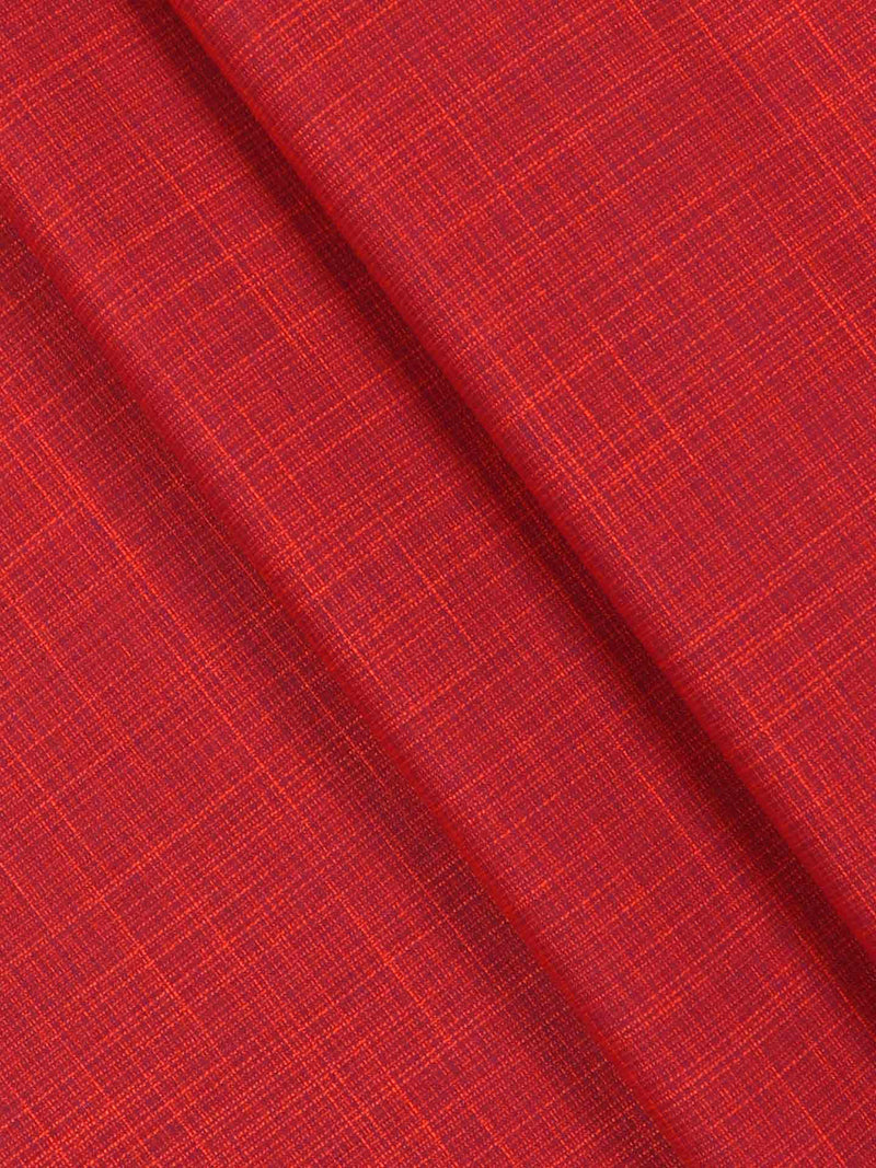 Cotton Red Colour Check Shirt Fabric Infinity