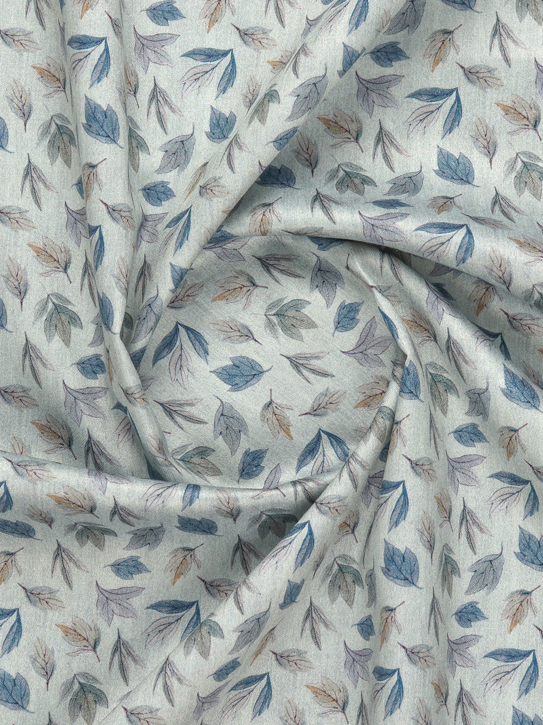 Men Cotton Blend Mintgreen Printed Shirt Fabric Savoy