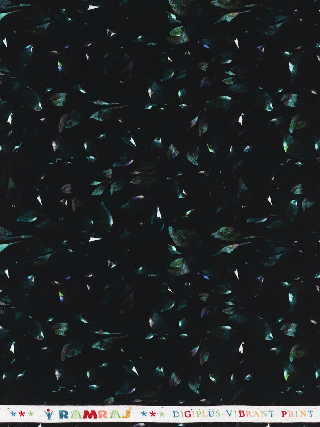 Men Cotton Blend Dark Blue Printed Shirt Fabric Savoy Print