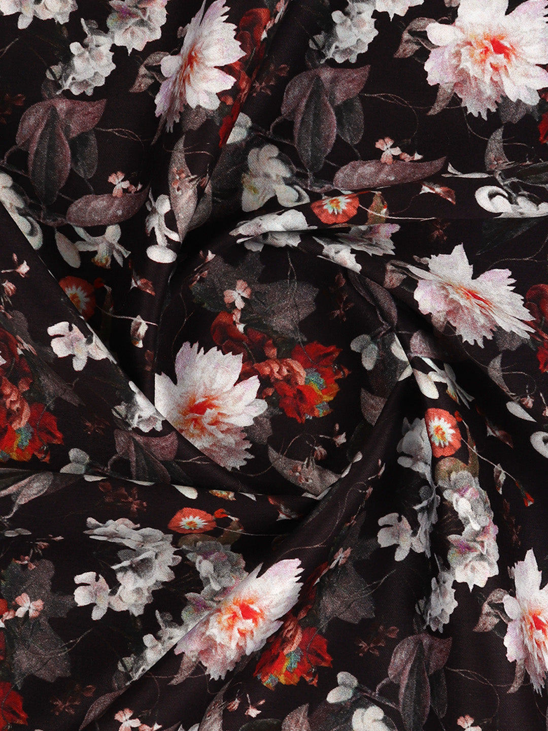 Men Cotton Blend Dark Purple Printed Shirt Fabric Savoy Print