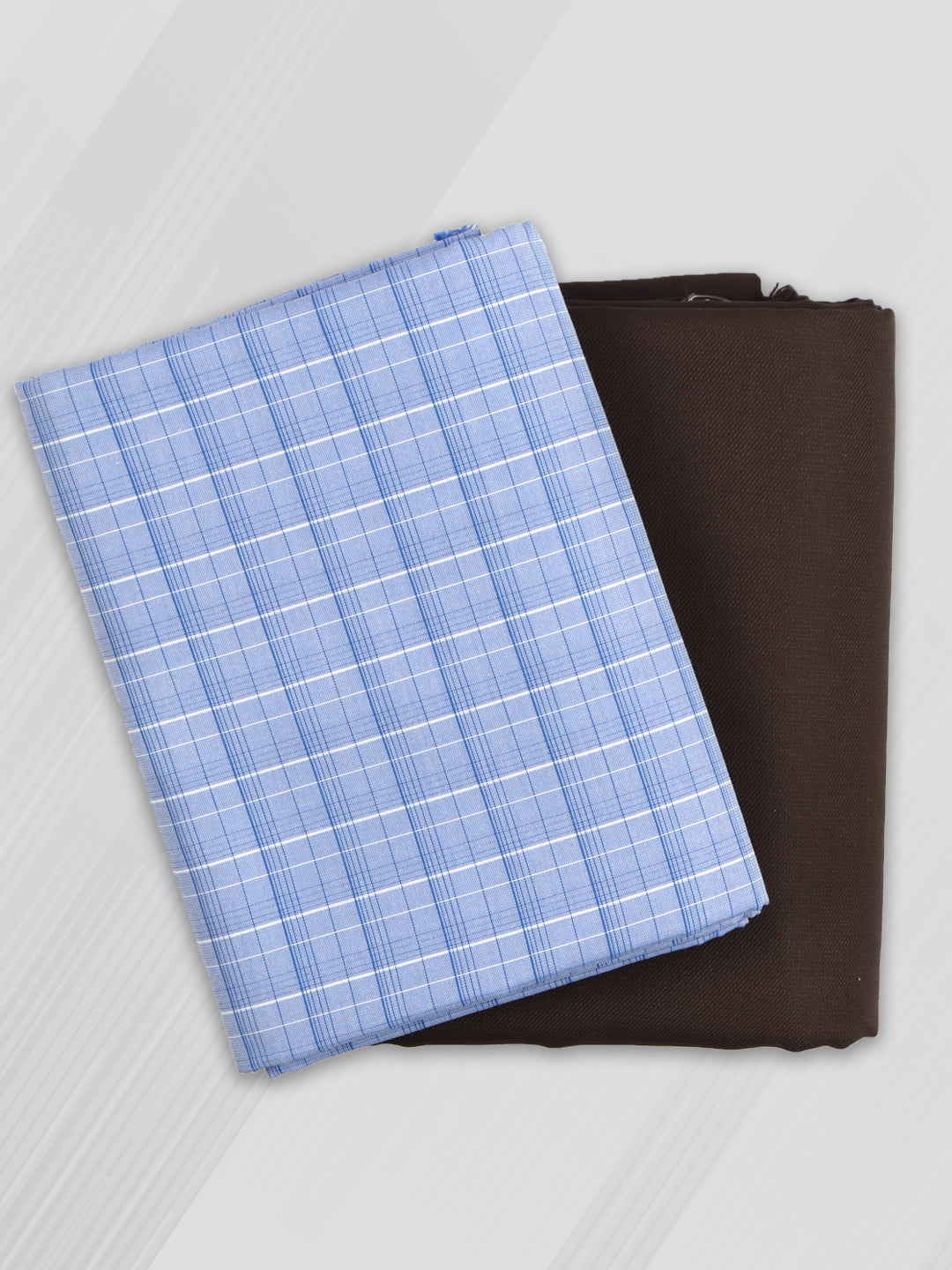 Cotton Blend Checked Shirting & Suiting Bit KK151