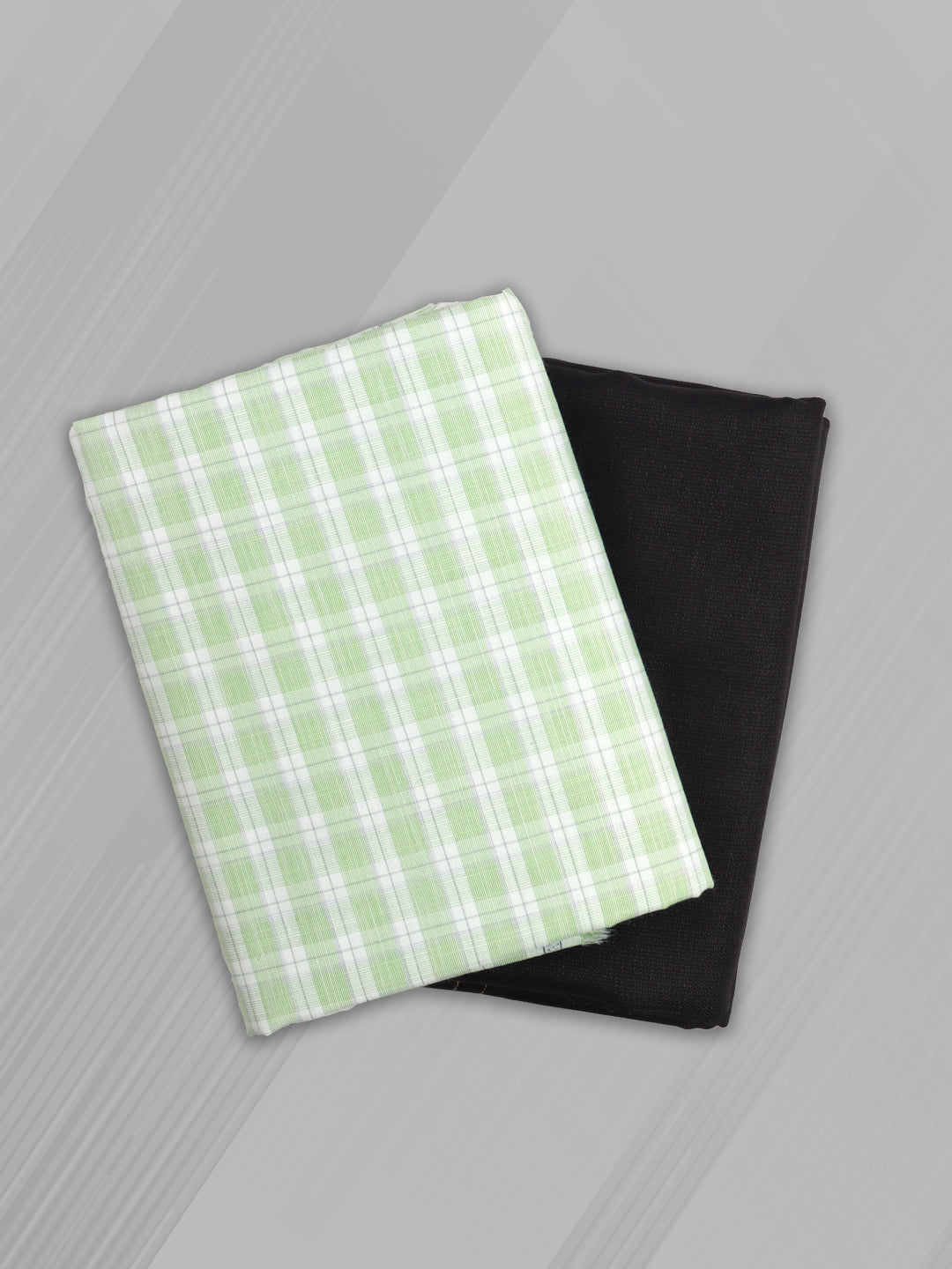 Cotton Blend Checked Shirting & Suiting Bit KK153