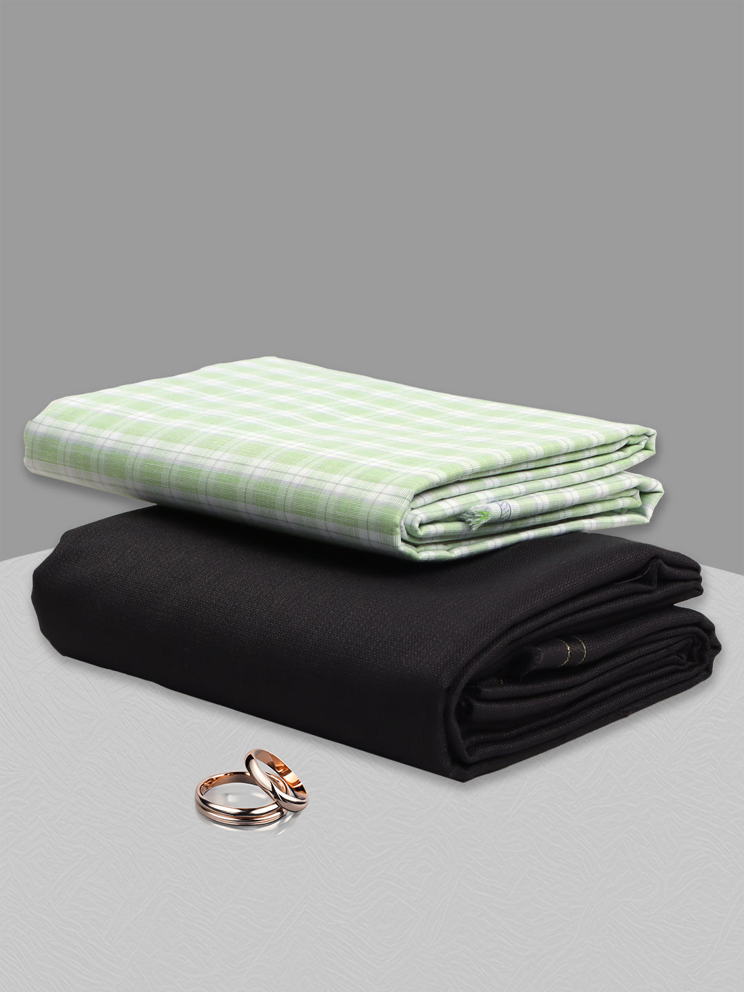 Cotton Blend Checked Shirting & Suiting Bit KK153