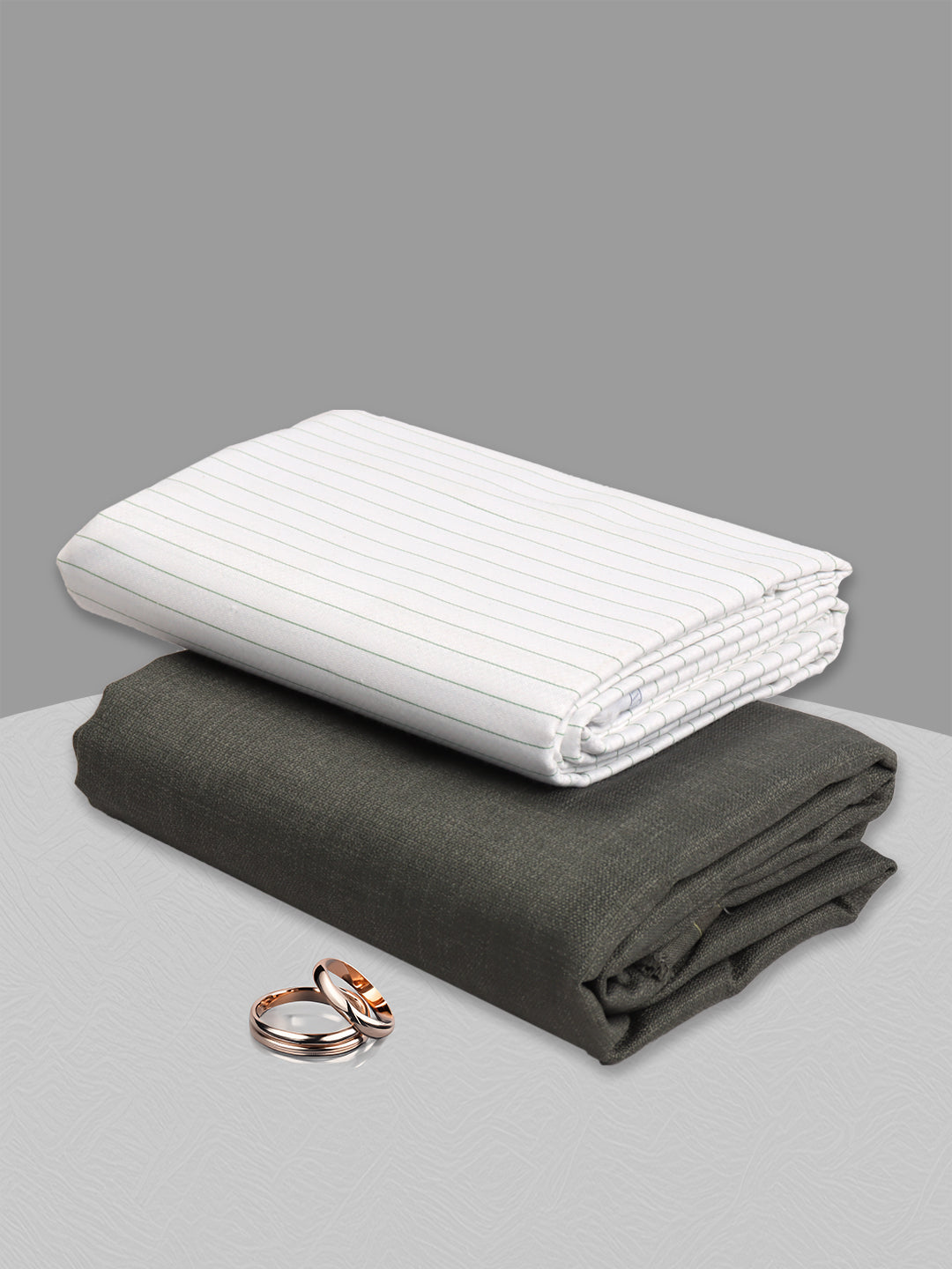 Cotton Blend Striped Shirting & Suiting Gift Box KK150