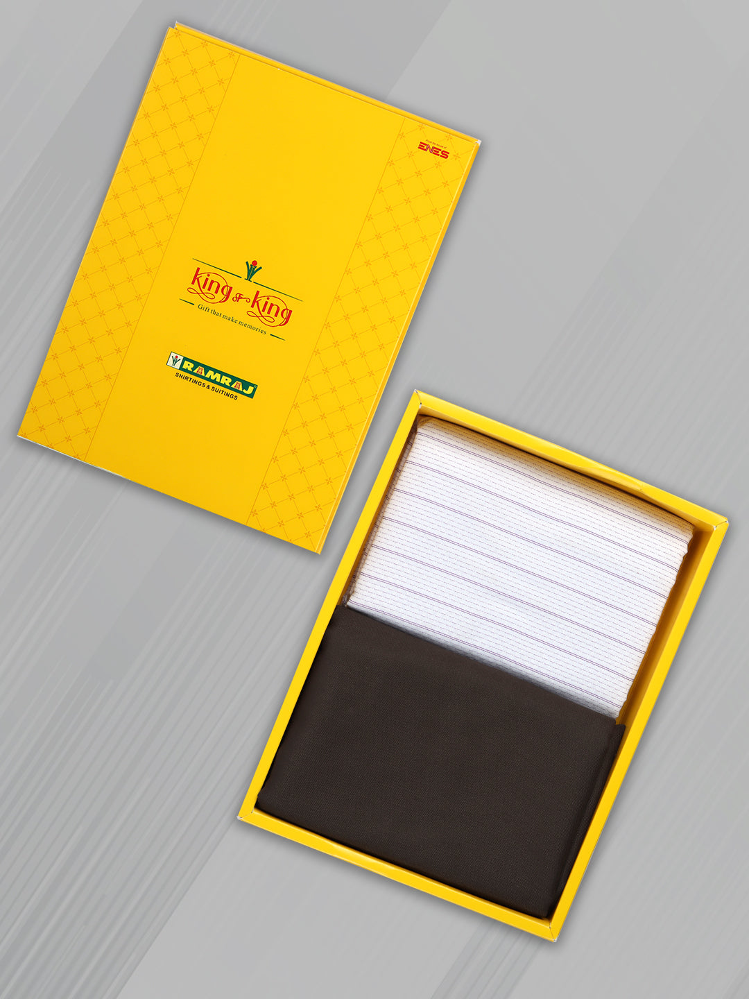 Cotton Blend Striped Shirting & Suiting Gift Box KK148