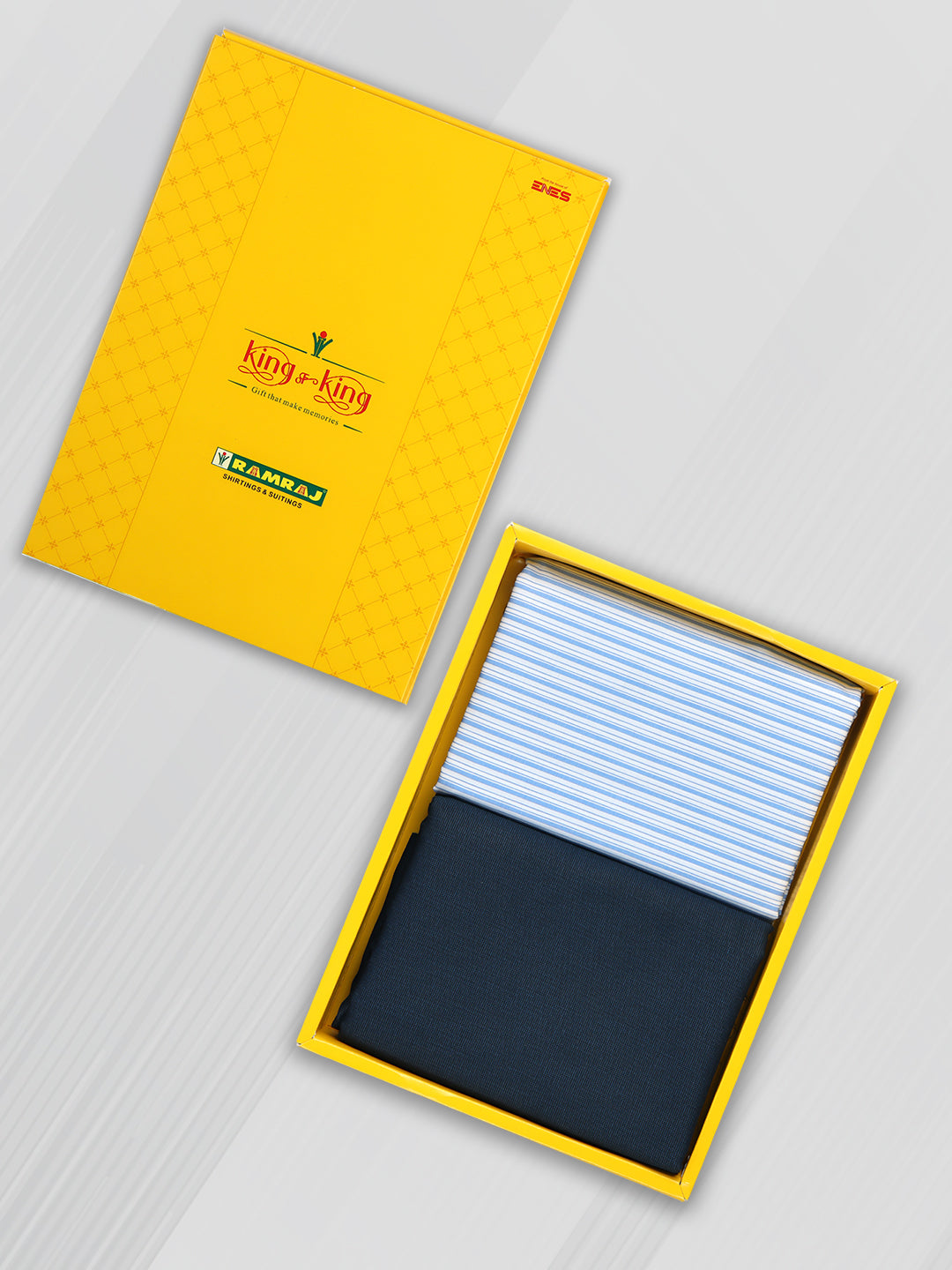 Cotton Blend Striped Shirting & Suiting Gift Box KK149