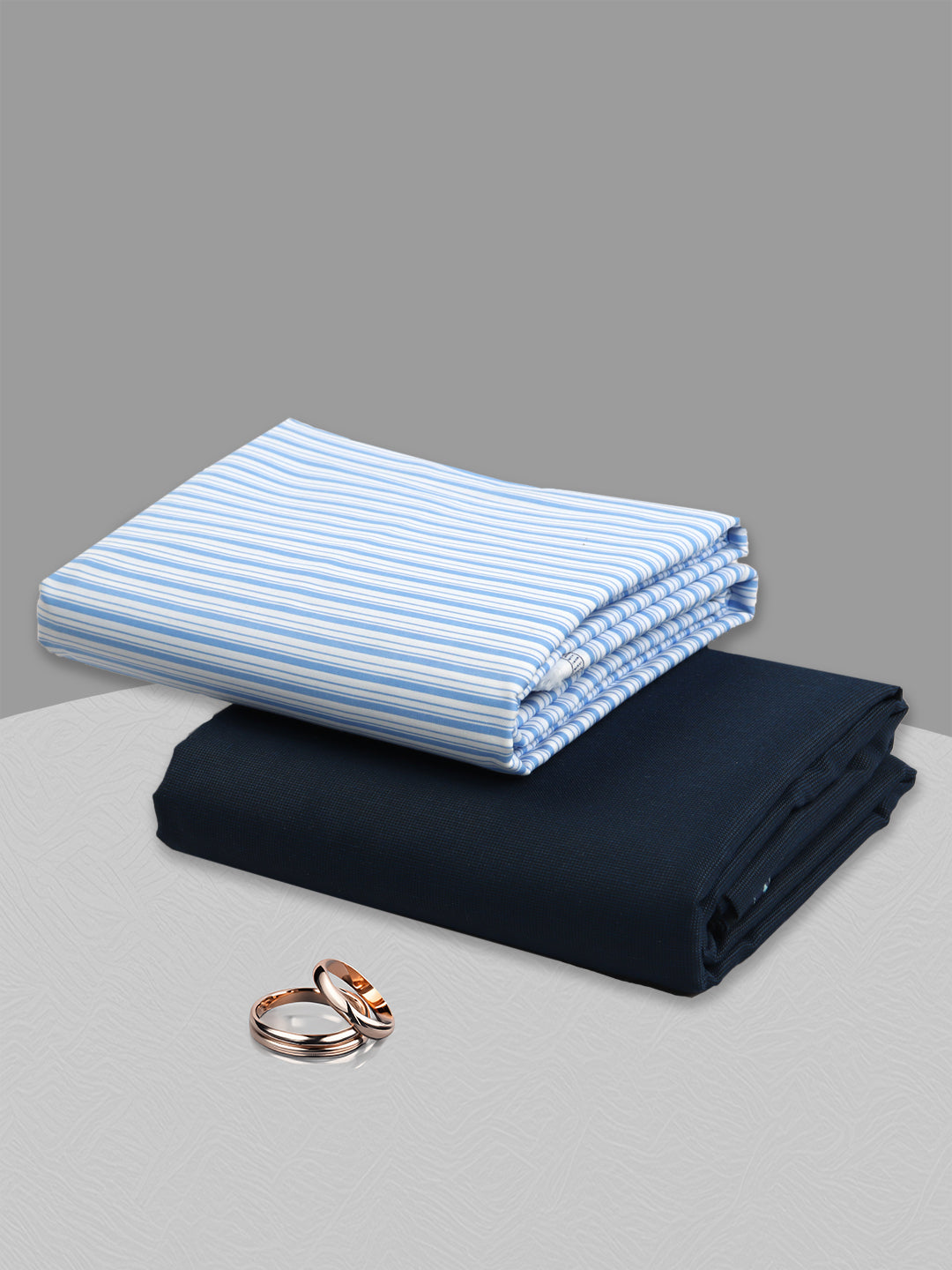 Cotton Blend Striped Shirting & Suiting Gift Box KK149