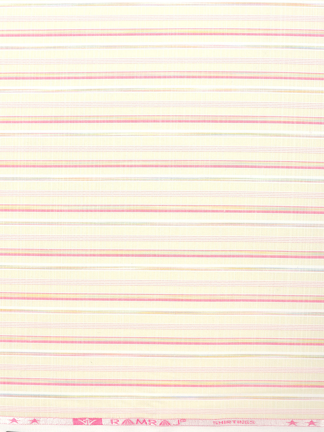 Cotton Blend Sandal & Pink Colour Striped Shirt Fabric Elight Gold-Zoom view