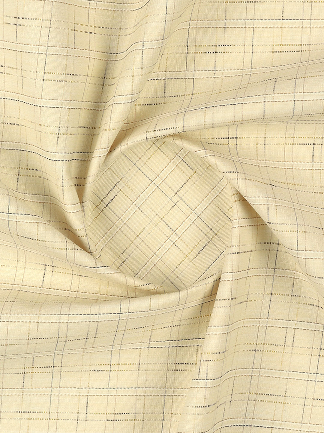 Men Cotton Rich Checked Sandal Shirt Fabric High Style