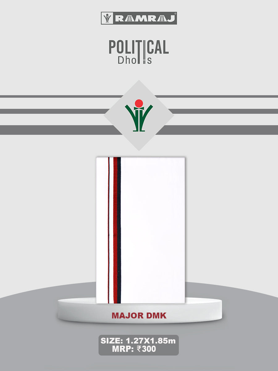 Cotton Political Dhoti - Major DMK