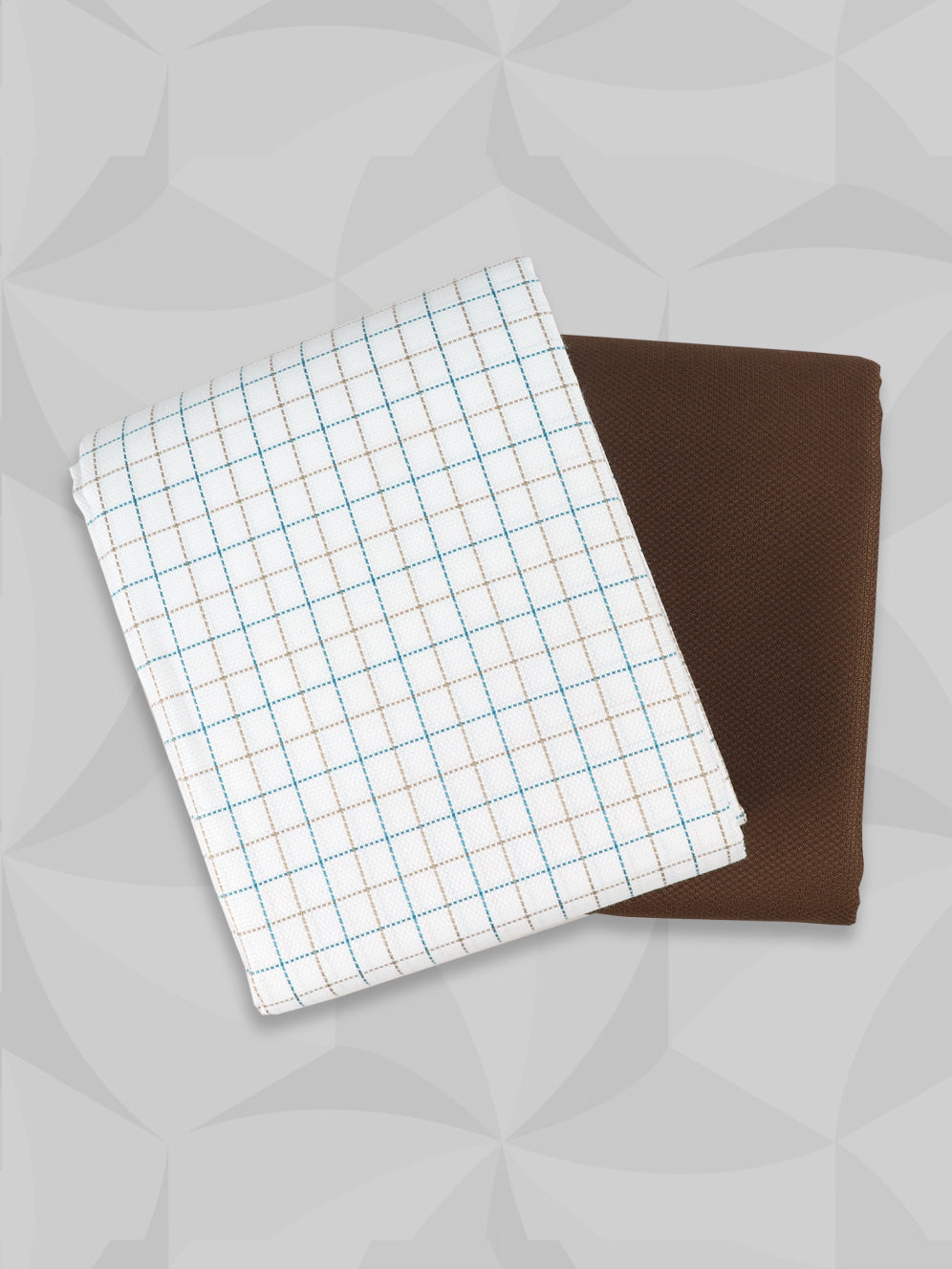 Cotton Blend Checked Shirting & Suiting Gift Box ME241