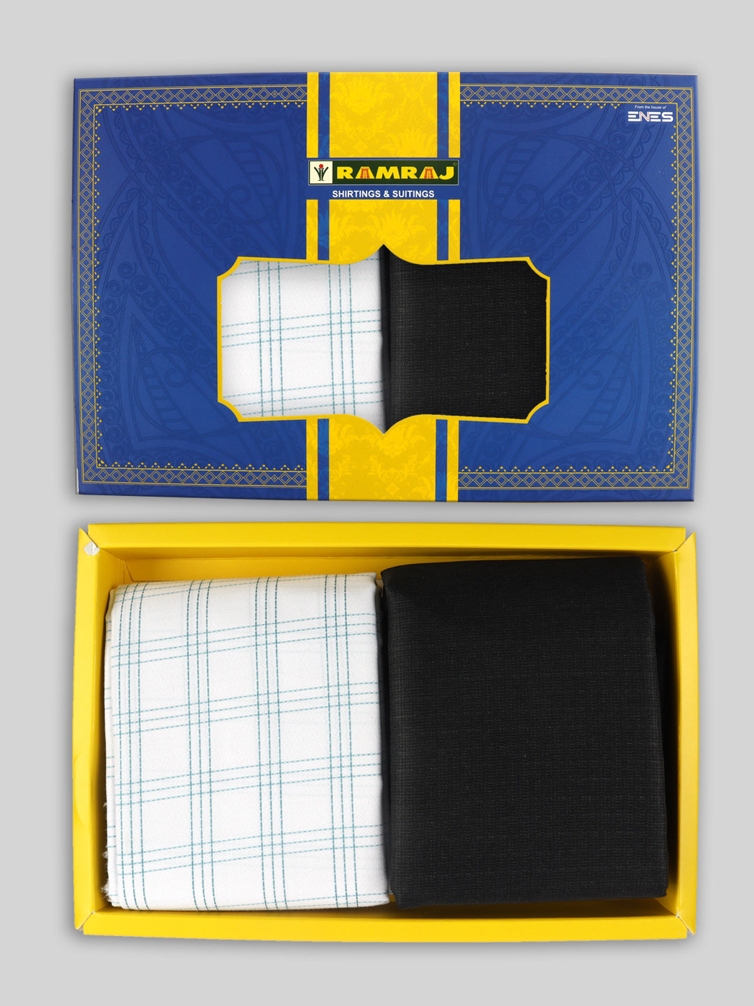 Cotton Blend Checked Shirting & Suiting Gift Box ME274