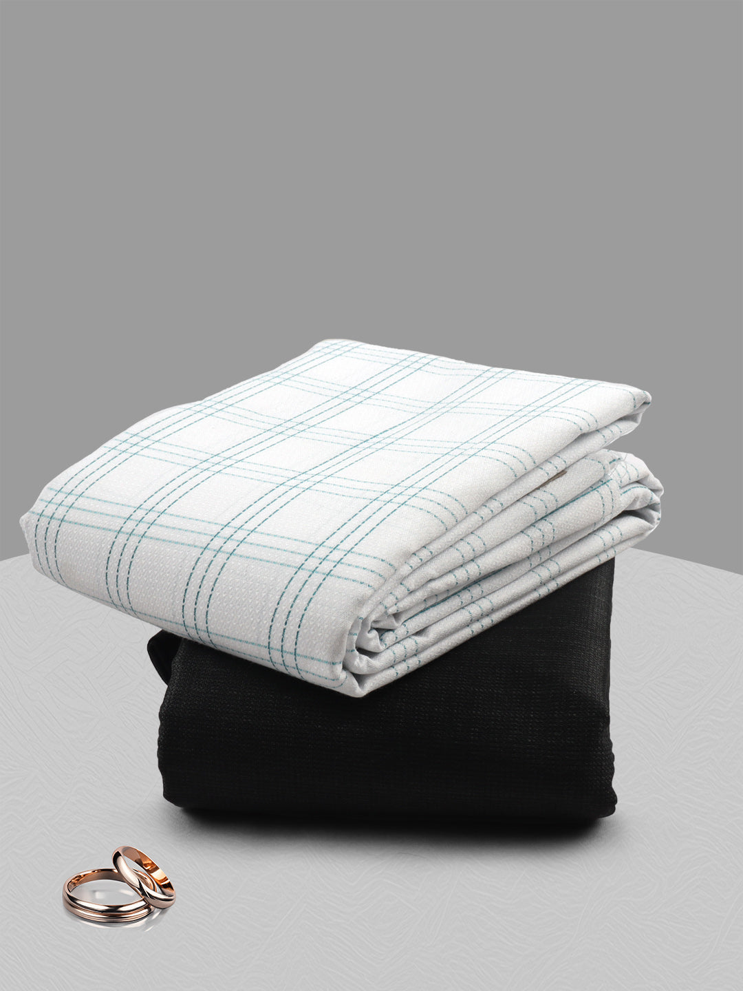 Cotton Blend Checked Shirting & Suiting Gift Box ME274