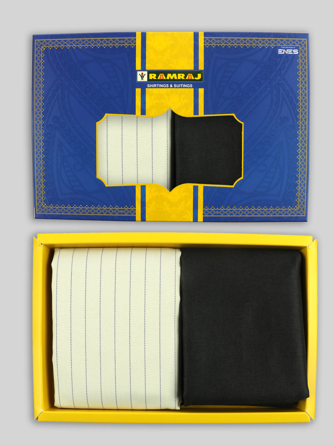 Cotton Blend Striped Shirting & Suiting Gift Box ME279