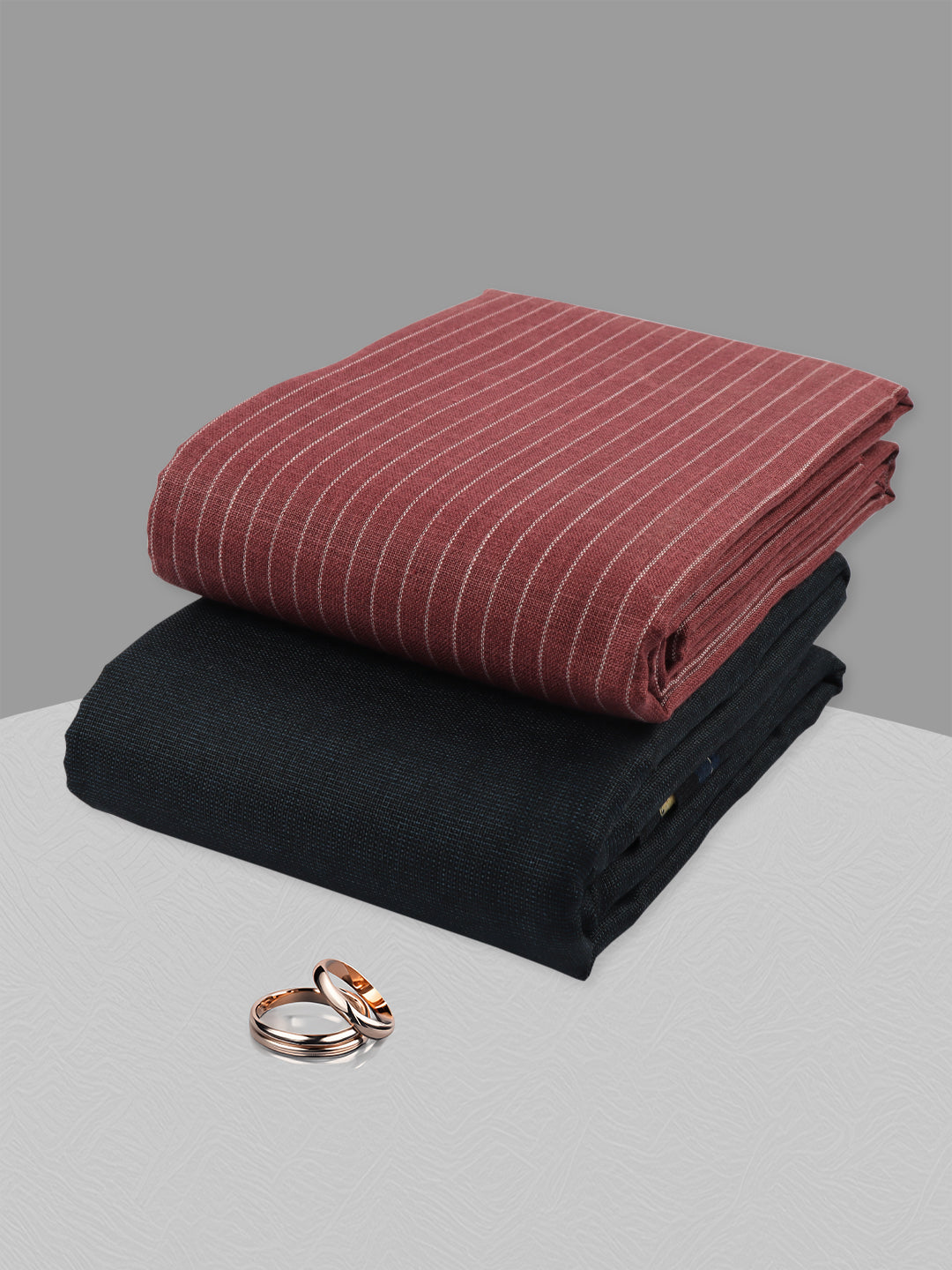 Cotton Blend Striped Shirting & Suiting Gift Box ME262