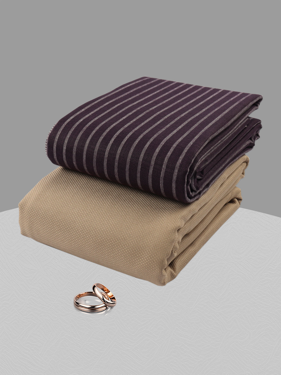 Cotton Blend Striped Shirting & Suiting Gift Box ME259