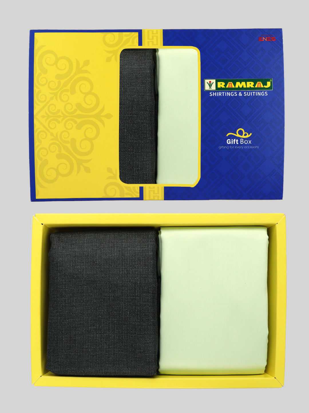 Men Cotton Blend Plain Shirting & Suiting Gift Box ME204