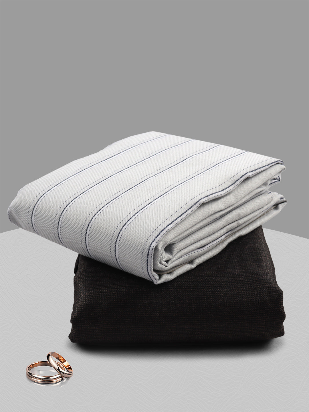 Cotton Blend Striped Shirting & Suiting Gift Box ME280