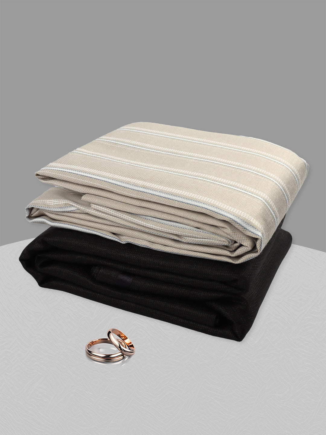 Men Cotton Blend Striped Shirting & Suiting Gift Box ME209