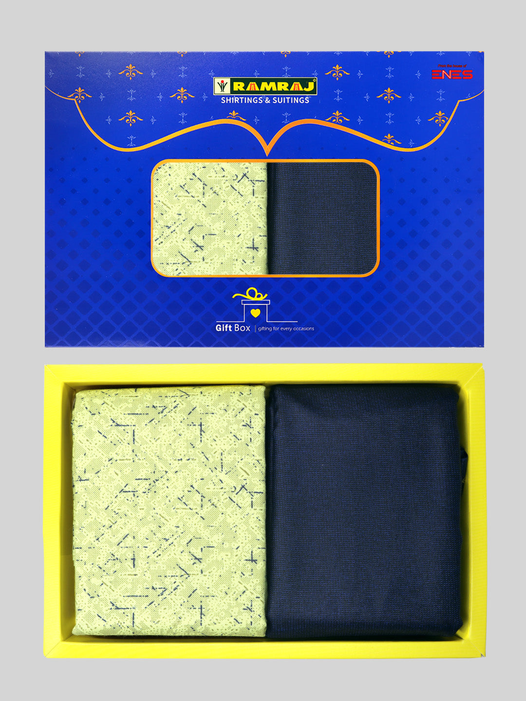 Men Cotton Printed Shirting & Suiting Gift Box ME180