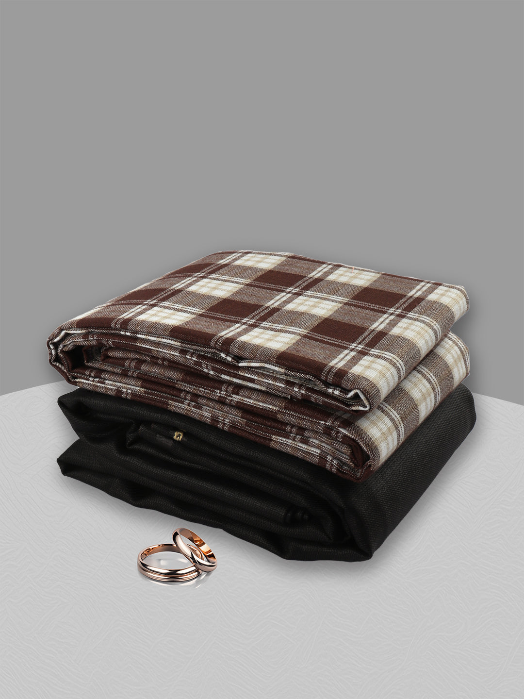 Men Cotton Checked Shirting & Suiting Gift Box ME189