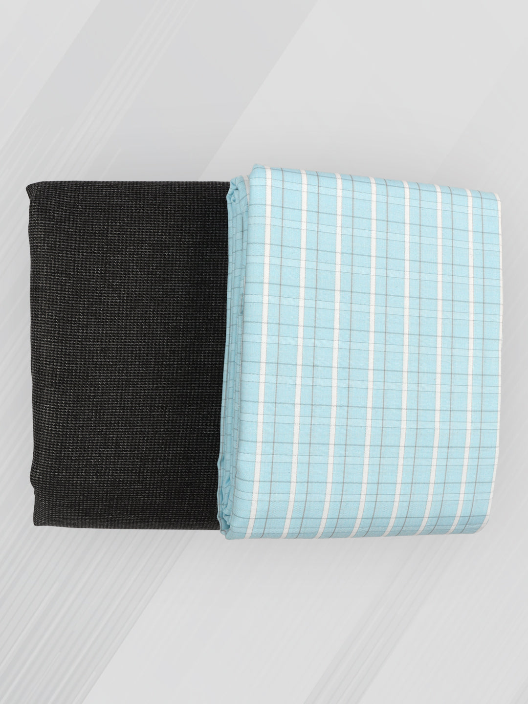 Men Cotton Blend Checked Shirting & Suiting Gift Box ME214