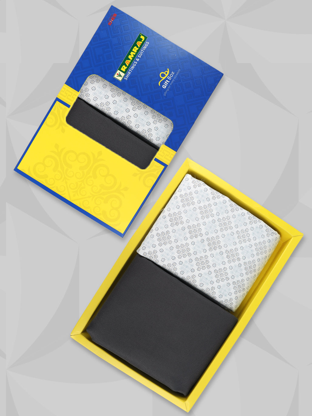 Cotton Blend Printed Shirting & Suiting Gift Box ME237