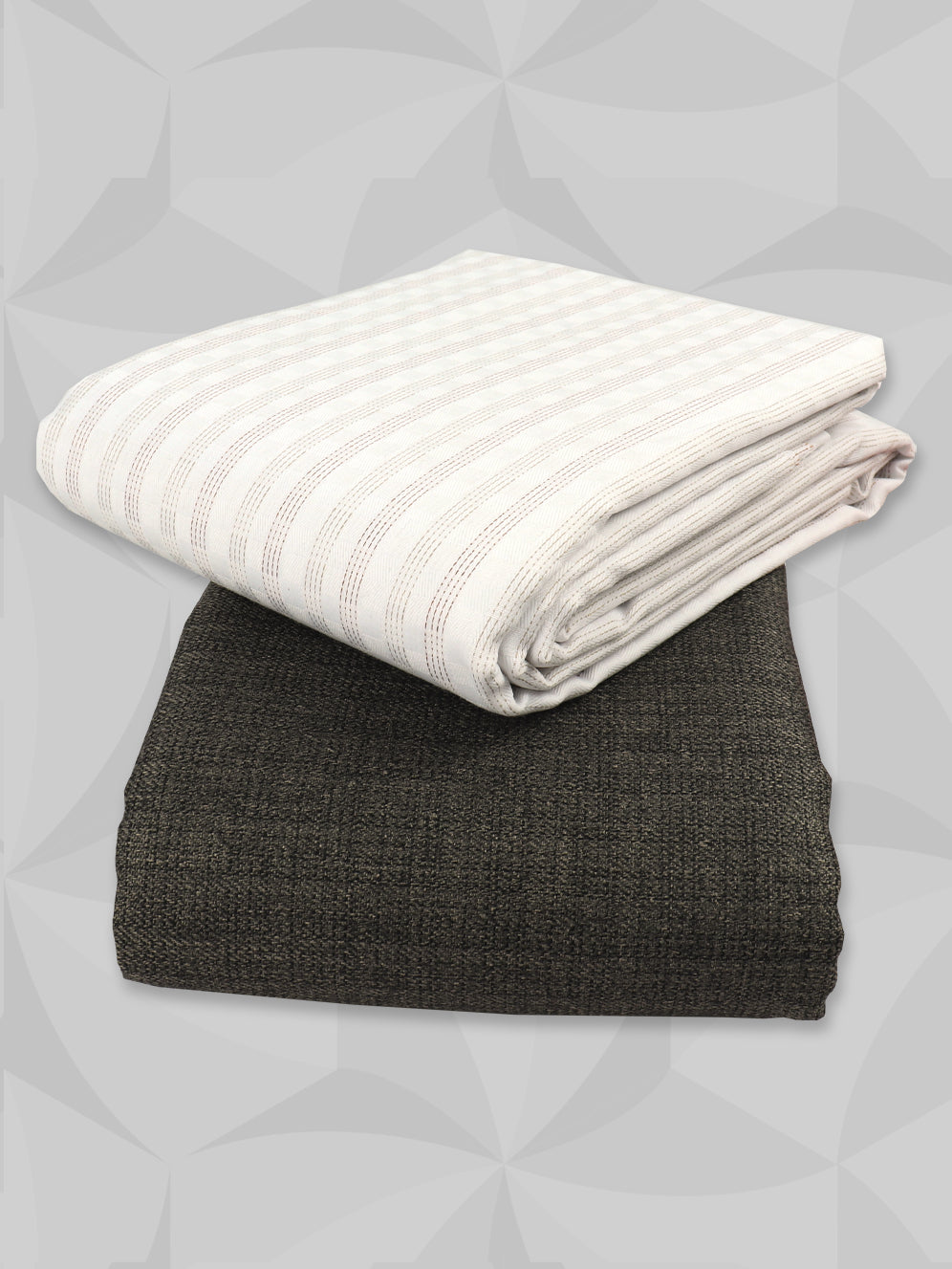 Men Cotton Blend Striped Shirting & Suiting Gift Box ME227