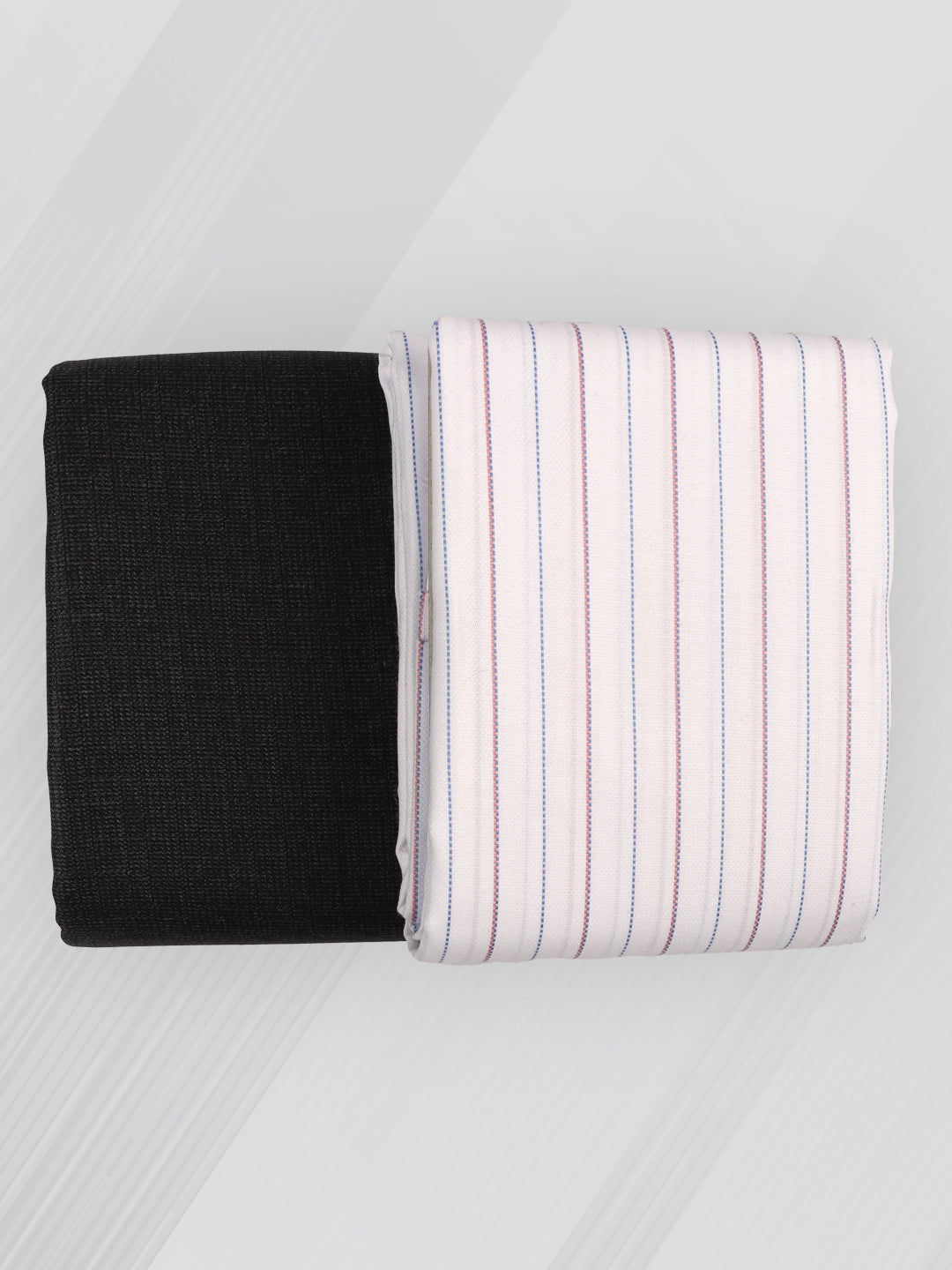 Men Cotton Blend Striped Shirting & Suiting Gift Box ME208