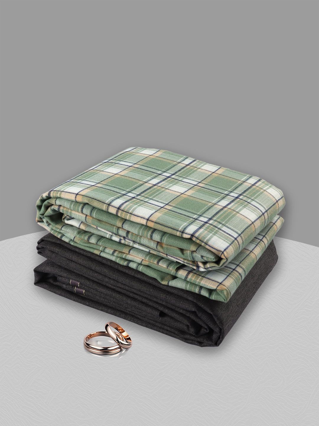 Men Cotton Checked Shirting & Suiting Gift Box ME191