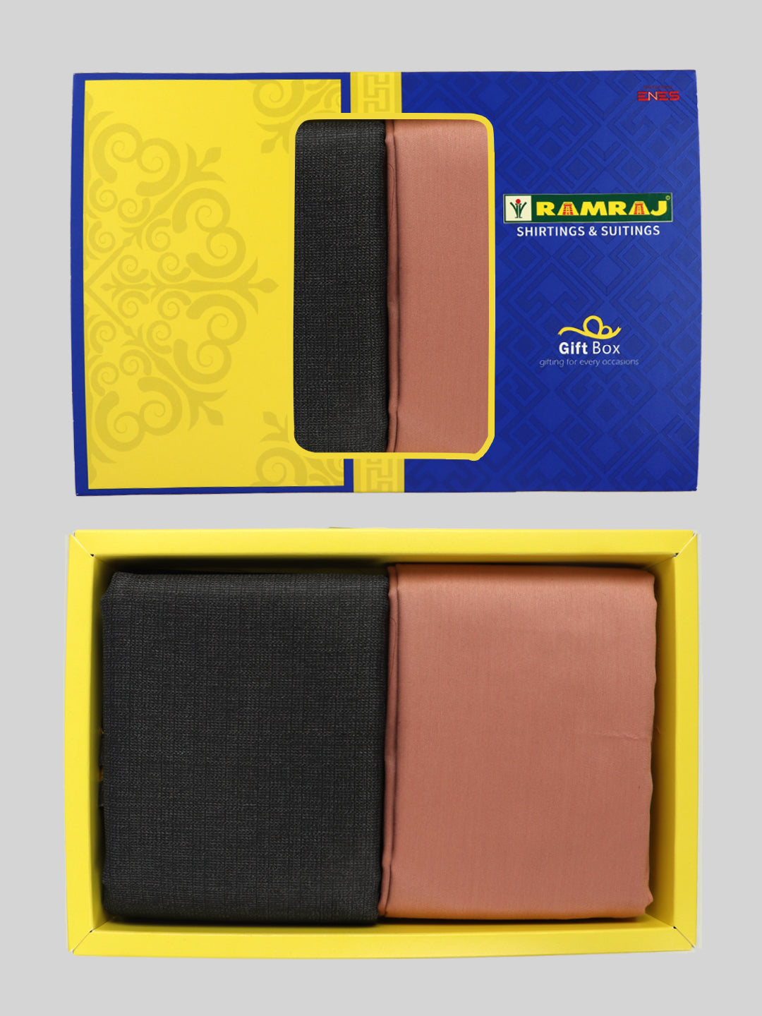 Men Cotton Blend Plain Shirting & Suiting Gift Box ME206