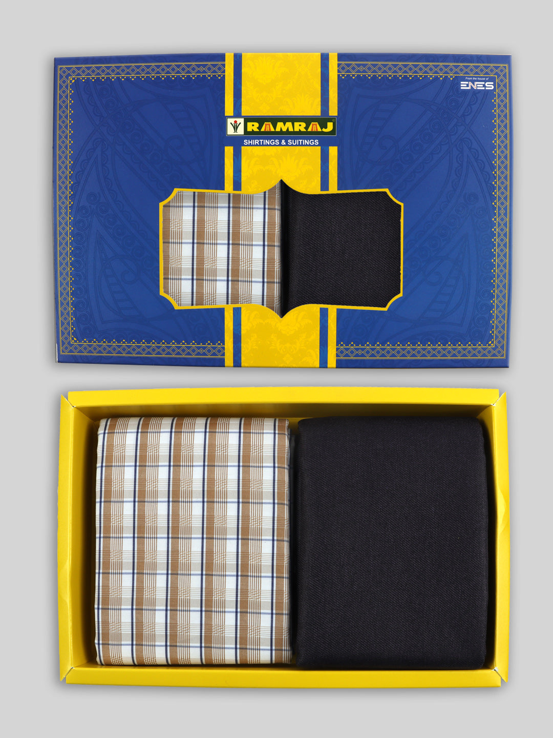 Cotton Blend Checked Shirting & Suiting Gift Box ME276
