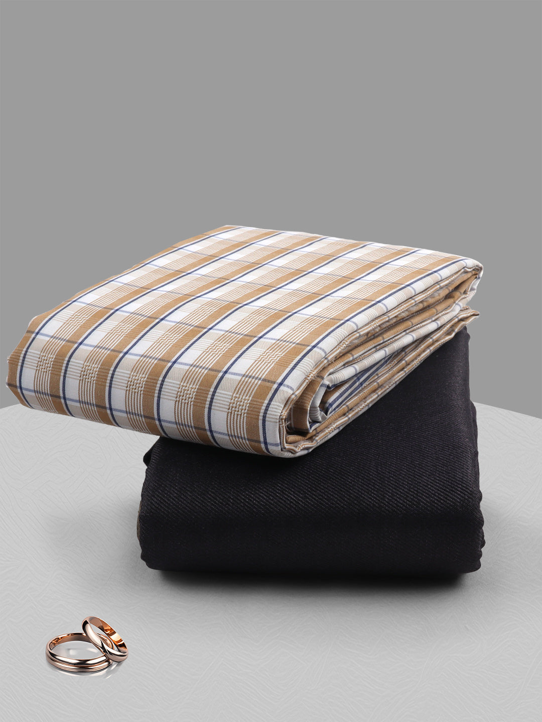 Cotton Blend Checked Shirting & Suiting Gift Box ME276