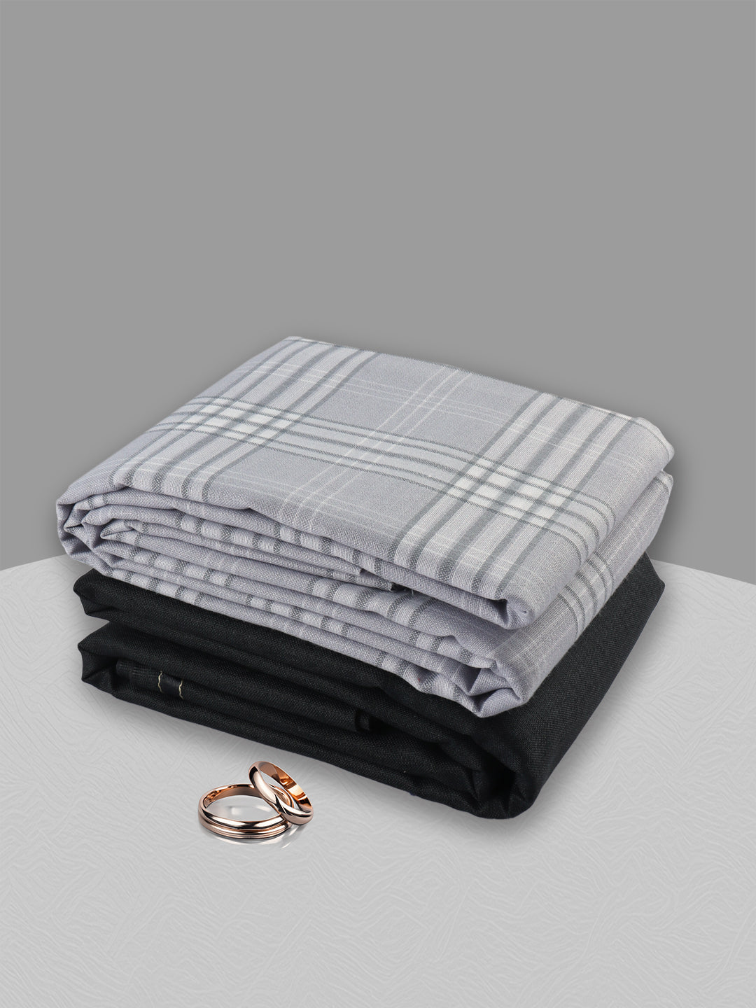 Men Cotton Checked Shirting & Suiting Gift Box ME188