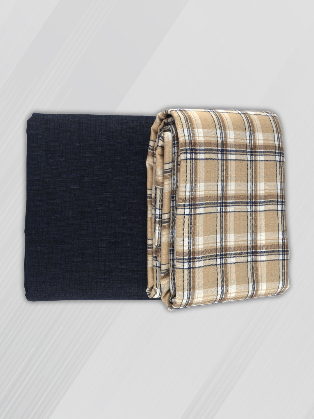 Men Cotton Checked Shirting & Suiting Gift Box ME187