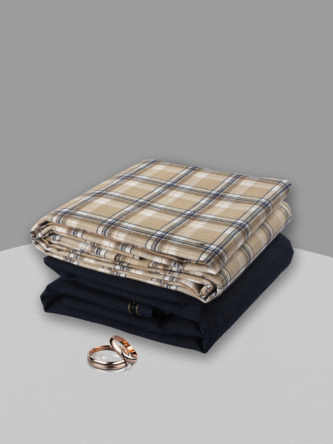 Men Cotton Checked Shirting & Suiting Gift Box ME187