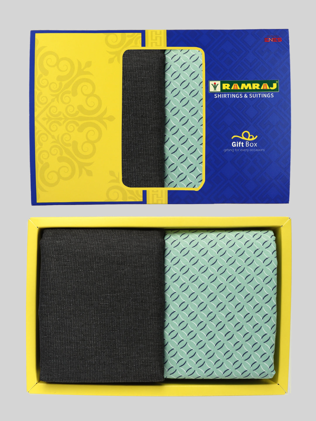 Men Cotton Blend Printed Shirting & Suiting Gift Box ME220
