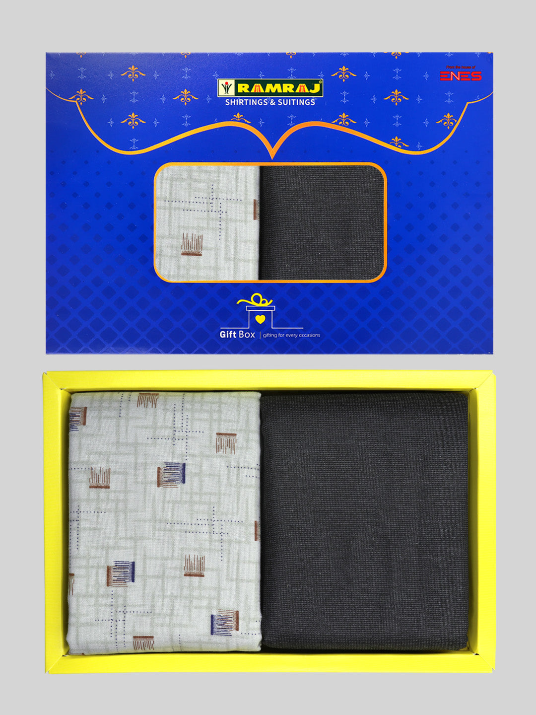 Men Cotton Printed Shirting & Suiting Gift Box ME176