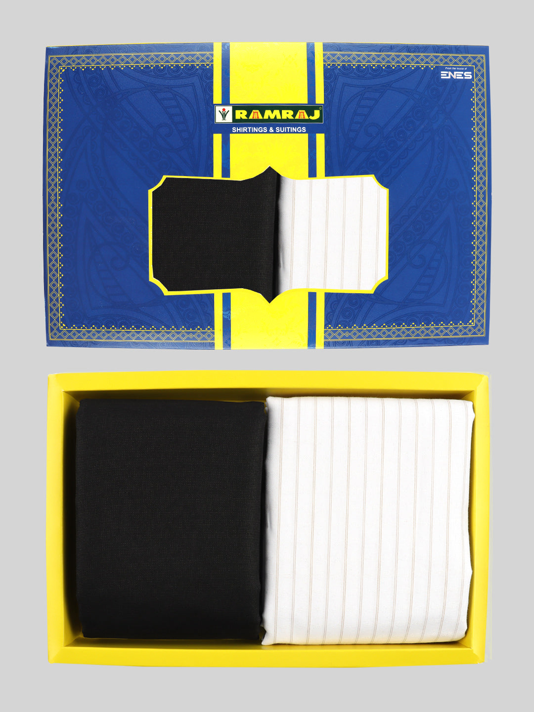 Cotton Blend Striped Shirting & Suiting Gift Box ME258