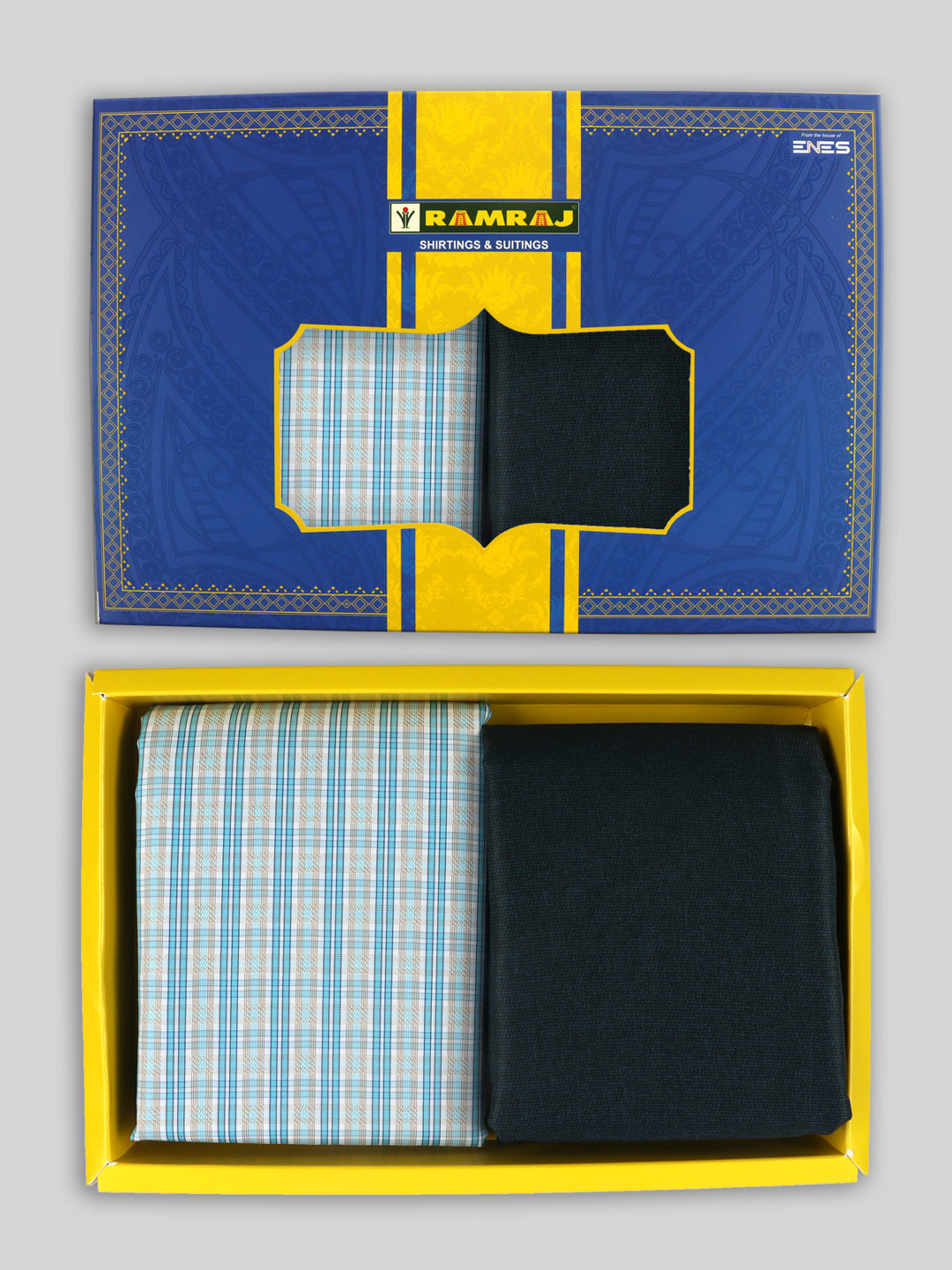 Cotton Blend Checked Shirting & Suiting Gift Box ME275