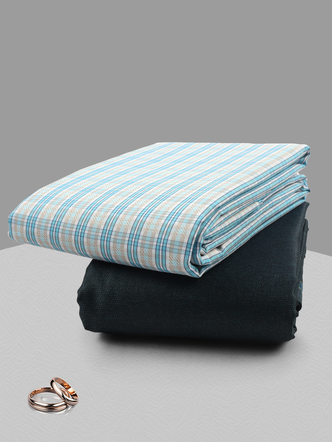 Cotton Blend Checked Shirting & Suiting Gift Box ME275