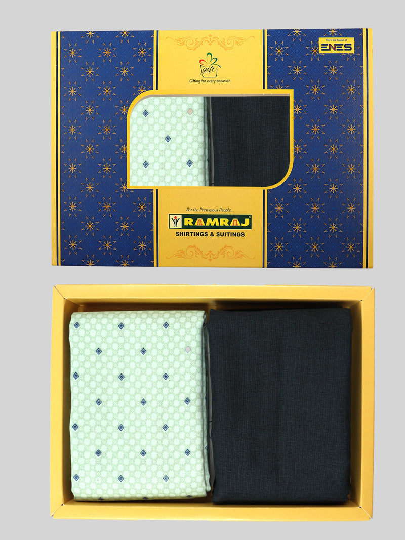 Cotton Printed Shirting & Suiting Gift Box Combo ME95