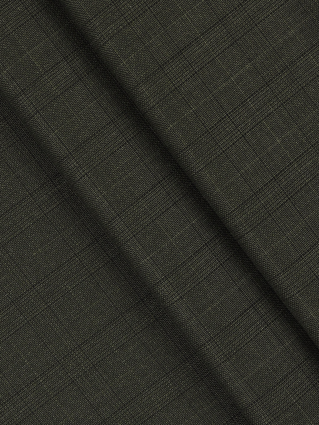 Poly Viscose Dark Green Checked Pants Fabric Golden Days
