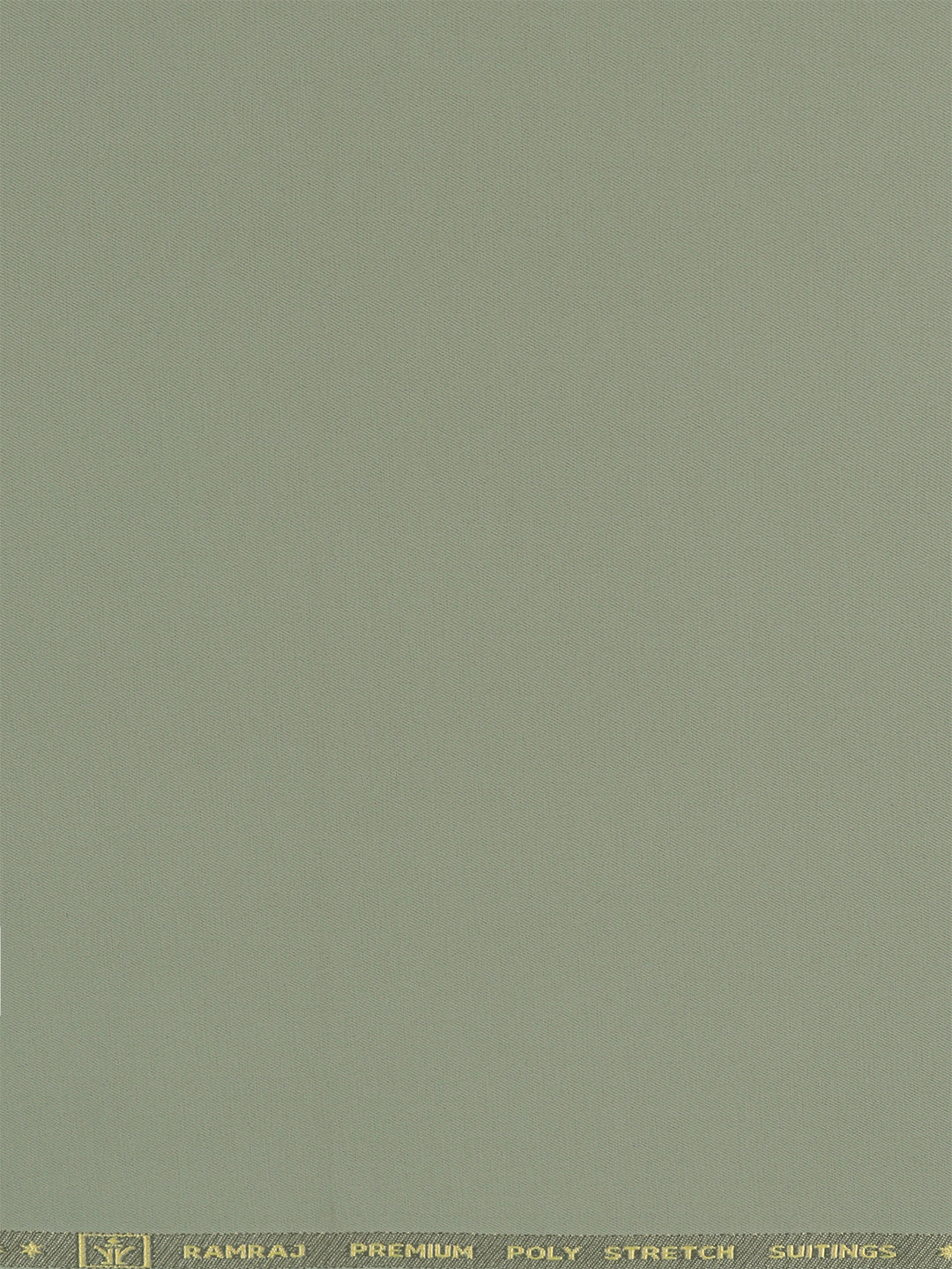 Poly Viscose Olive Green Plain Suiting Fabric Week Days