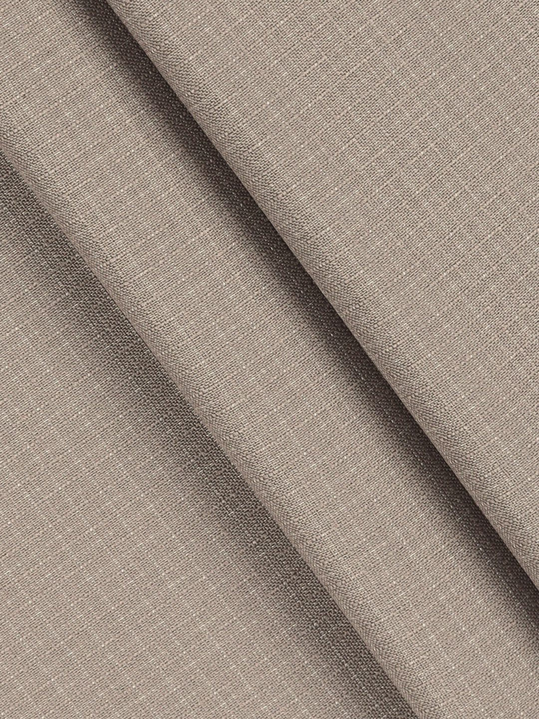 Poly Viscose Stretch Light Brown Checked Suiting Fabric Enable