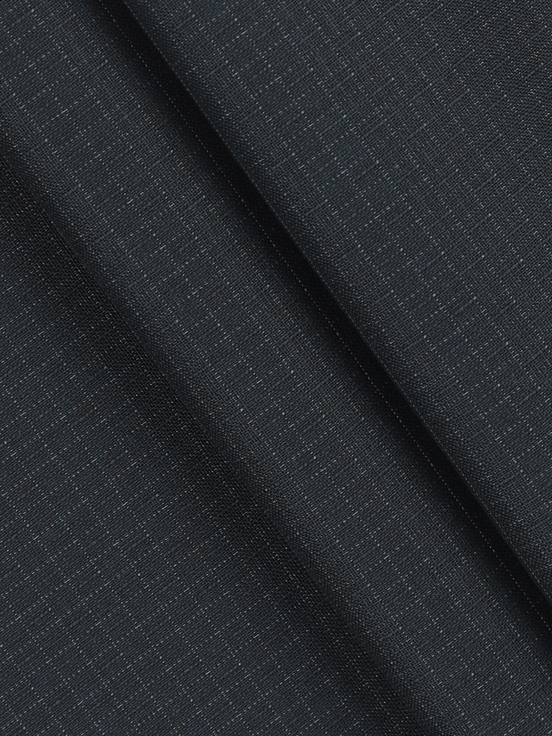 Poly Viscose Stretch Navy Blue Checked Suiting Fabric Enable