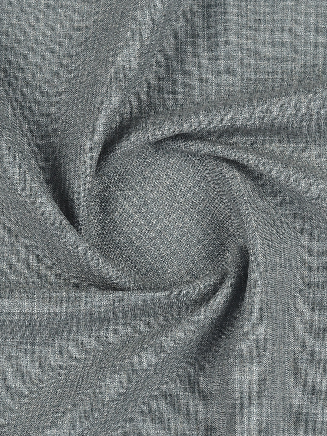 Poly Viscose Stretch Blusih Grey Checked Suiting Fabric Enable