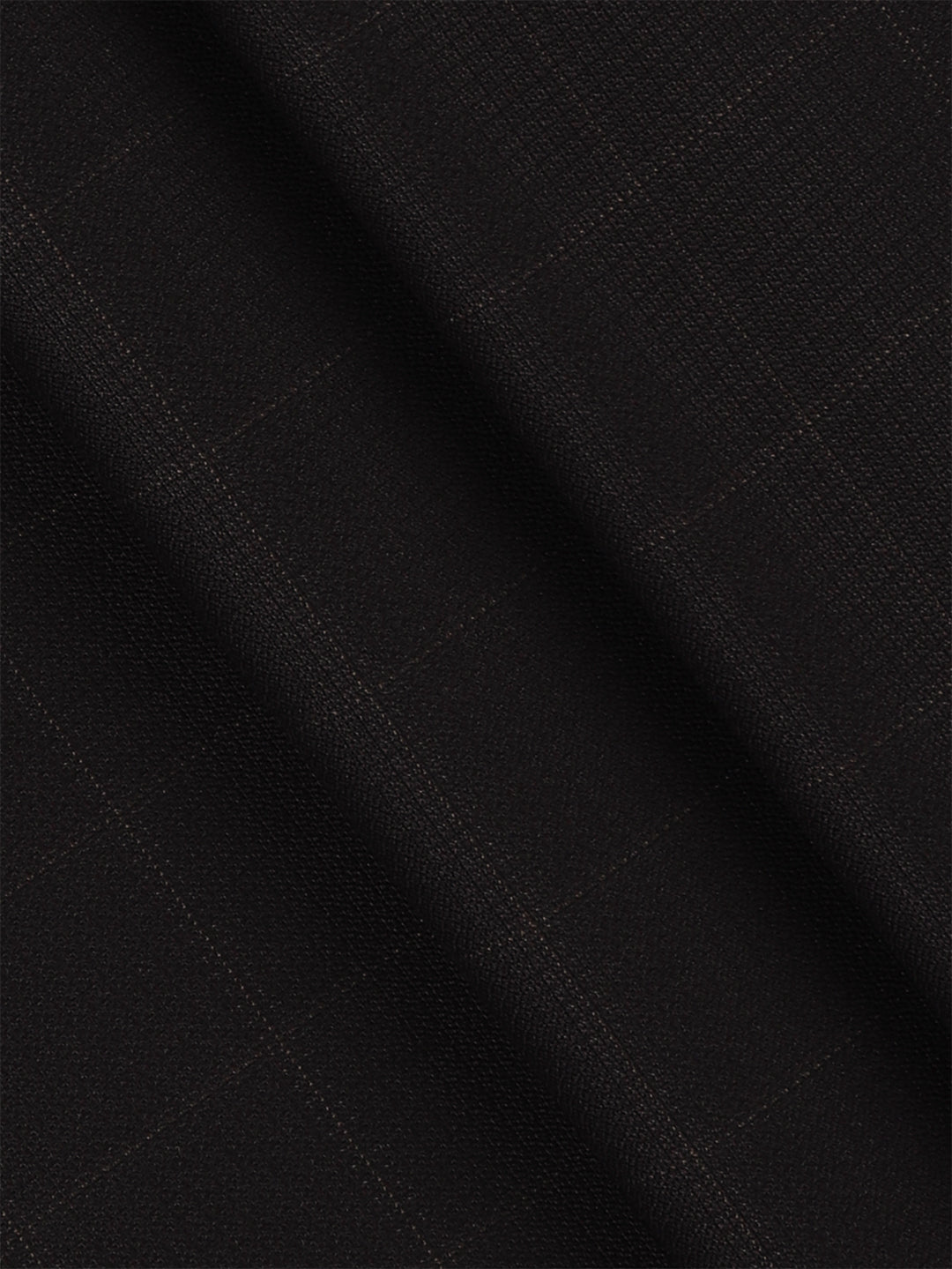 Poly-Viscose Dark Purple Checked Pants Fabric Happy Days
